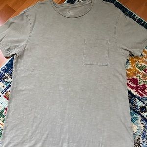 J Crew garment-dyed slub cotton crewneck T-shirt